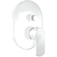 Смеситель Cezares Glam GLAM-VDIM-BIO для душа встраиваемый белый