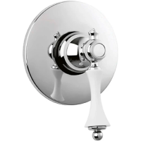 Встраиваемый смеситель для душа Cezares Margot MARGOT-DIM-01-Bi хром ручка белая