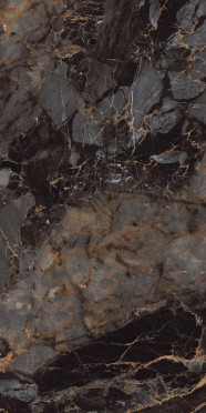 Керамогранит RIO Black Glossy Golden Line 60x120 от Infiniti (Индия)