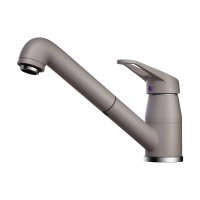Смеситель для кухни с выдвижной лейкой Omoikiri Tateyama-S-GR 4994176 leningrad grey
