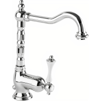 Смеситель для раковины Cezares Margot MARGOT-LSM2-01-Bi хром ручка белая