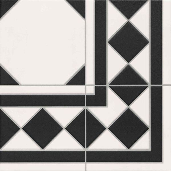 Декор Oxford Negro Esquina 33.3x33.3 от Realonda Ceramica (Испания)