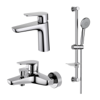 Комплект смесителей для ванны Aquatek Бетта AQ1130CR хром