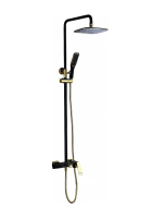 Душевая стойка Bronze de Luxe Quadro LT919B черный