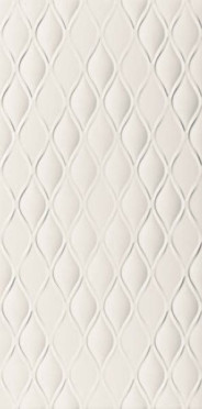 Настенная плитка 4D Drop White Matt Rett 40x80 от Marca Corona (Италия)