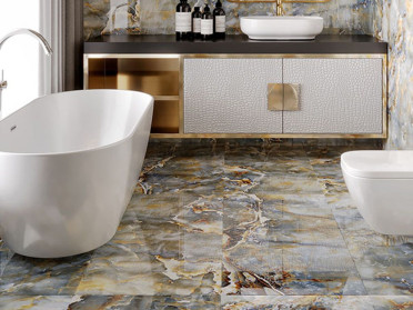 Керамогранит GELATA Oro Marrone High Glossy 60x120 от Infiniti (Индия)