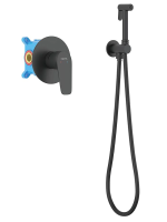 Гигиенический душ со смесителем Aquatek Бетта AQ1119MB черный