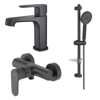 Комплект смесителей для ванны Aquatek Оберон AQ1231MB черный