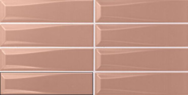 Настенная плитка Three-D Pyramid Terracota 5x20 от APE Ceramica (Испания)