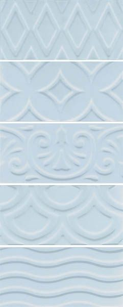 Настенная плитка 16015 Авеллино голубой структура mix 7.4x15 от Kerama Marazzi (Россия)