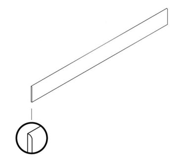Плинтус COPACABANA BATTISCOPA DUKE 6MM RETT (81216) 8x80 от AVA Ceramica (Италия)