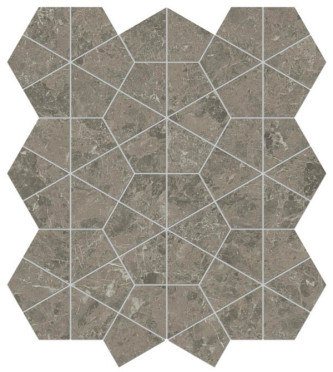 Мозаика Marvel Meraviglia Grigio Elegante Hexagon Lapp. (AJQ1) 40.3x46.6 от Atlas Concorde (Италия)