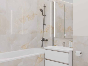 Керамогранит Onyx Orlam Бежевый Полированный 80 80x80 от Ceradim (Индия)