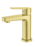 Смеситель для раковины Aquatek Лугано AQ1710BG шлифованное золото