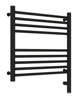 Полотенцесушитель электрический 500х500 Сунержа Богема + прямая 31-5805-5050 черный