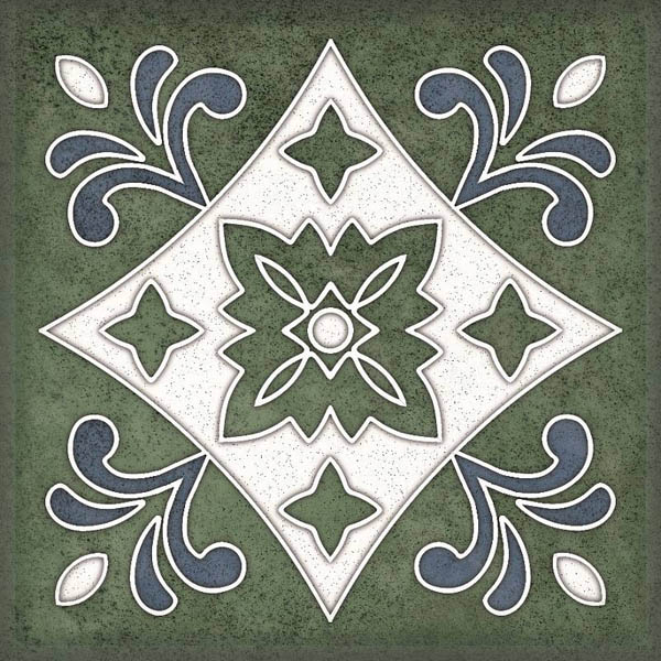 Настенная плитка SMALTO DECOR 3 VERDE 15x15 от Керлайф (Россия)