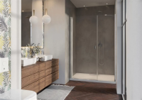 Душевая дверь в нишу Radaway Nes 8 60 см. профиль хром, стекло прозрачное