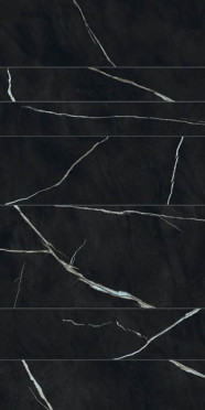 Керамогранит Marvel Meraviglia Black Origin Grid Velvet (AJQX) 59.5x118.2 от Atlas Concorde (Италия)