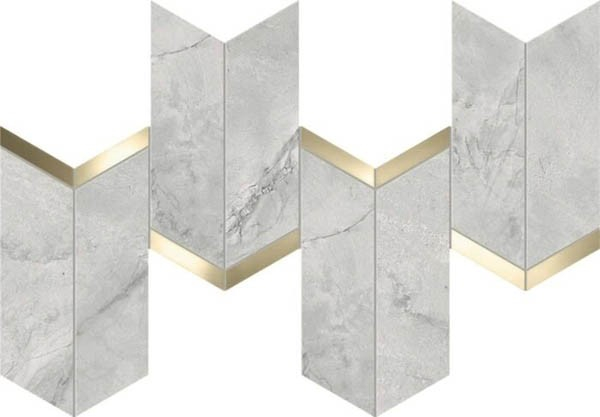 Мозаика Marvel X Grey Cloud Mosaico Chevron Lappato (AF8Z) 19.2x46.3 от Atlas Concorde (Италия)