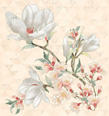 Панно PRIMAVERA MAGNOLIA CREMA 75.3x70.9 от Керлайф (Россия)