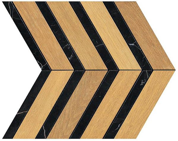 Мозаика Heartwood Malt Marble Chevron (AO3K) 29.4x28.7 от Atlas Concorde (Италия)