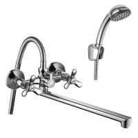 Смеситель для ванны Rossinka Q02-80 универсальный