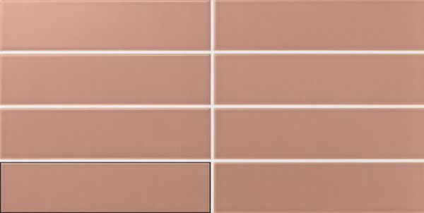 Настенная плитка Three-D Flat Terracota 5x20 от APE Ceramica (Испания)