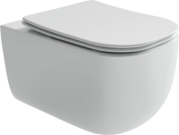 Унитаз подвесной с сиденьем микролифт Ceramica Nova Noel CN3013 безободковый