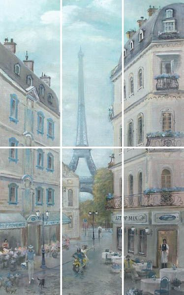 Панно Кантри Шик VB/A14/6x/7071 Париж 60x100 от Kerama Marazzi (Россия)