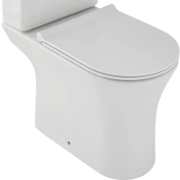 Чаша напольного унитаза с сиденьем микролифт Jacob Delafon Aleo UJAL102-0+E33127-0 безободковая