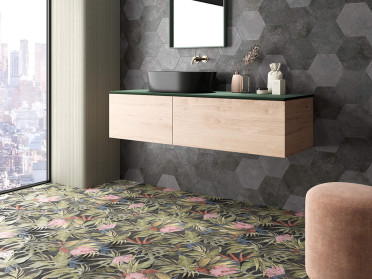 Керамогранит Saona Blanco Hex (7 вариантов дизайна) 23x27 от Durstone (Испания)