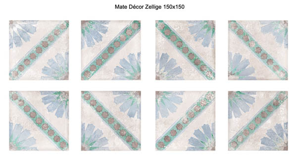 Настенная плитка Mate Decor Zellige 15x15 от Eletto Ceramica (Россия)