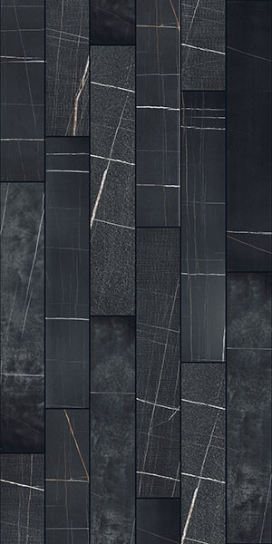 Керамогранит Marble Experience SAHARA NOIR LIST.MIX SQ.(MB04EAM) 20x120 от Italgraniti (Италия)