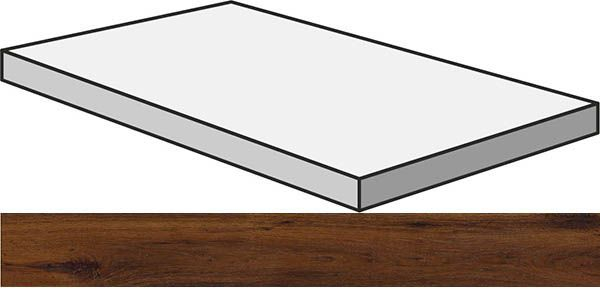 Угловая ступень S.WOOD GRAD.ANG.120/DX W.BR правая 33x120 от Sant Agostino (Италия)