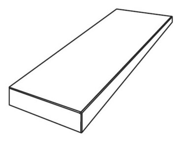 Угловая ступень PIETRA VIVA ANGOLARE ANTRACITE NAT RET. DX правая (PF60012284) 32x120x4.5 от ABK Ceramiche (Италия)