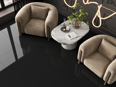 Керамогранит Domines Black суперполированный (60120DMS99HG) 60x120 от LCM (Индия)