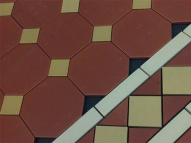 Керамогранит 4420 OCT21+14-B Brick Red OCTAGON 20/Ochre Yellow 21 + Black 14 Dots 30x30 от TopCer (Португалия)