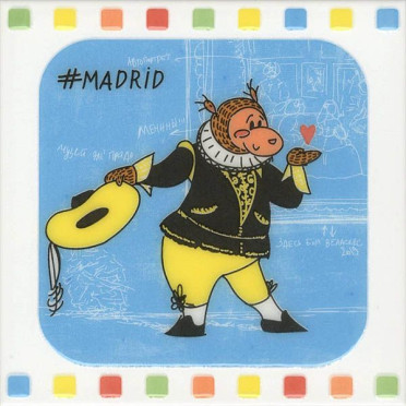 Декор Большое путешествие NT/A265/5009 Madrid 20x20 от Kerama Marazzi (Россия)