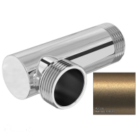 Уголок н/ж Сунержа G 1" НР (L 93 мм) x G 1" НР (L 30.5 мм) матовое золото (032-1506-1010)