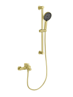 Смеситель для ванны с душевым гарнитуром Aquatek Лугано AQ1748BG шлифованное золото