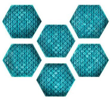 Керамогранит TRIBU Blue Matt Hexa (6 вариаций рис.) 23.2x26.7 от ITT Ceramic (Испания)