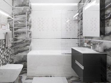 Декор Mania мозаичный серый (MM34102) 25x25 от Laparet