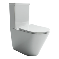 Унитаз-компакт напольный с бачком и сиденьем микролифт Ceramica Nova Highlight CN1802 безободковый