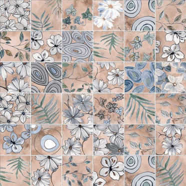 Керамогранит EMOTION Romantic Rose luc_matt. (03A20A3) 20x20 от Elios/Exelle (Италия)