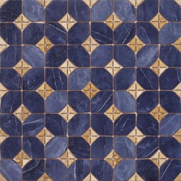 Керамогранит Iliada-PR Azul 43.5x43.5 от Vives Ceramica (Испания)