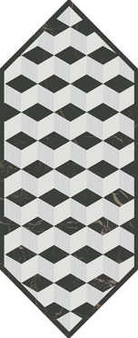 Декор Келуш 4 черно-белый (HGD/A483/35006) 14x34x6.9 от Kerama Marazzi (Россия)