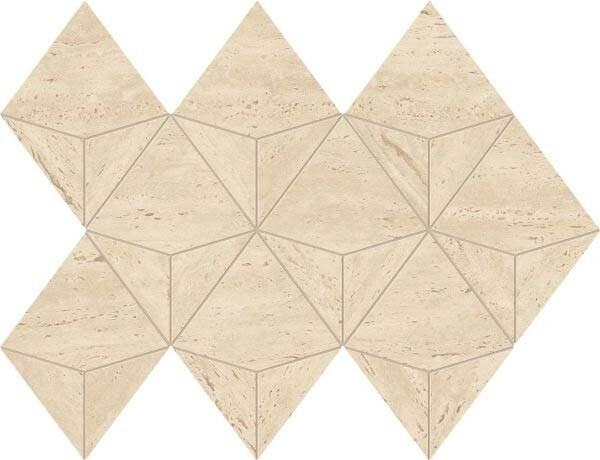 Мозаика Marvel Travertine Sand Mosaico Origami (AF9K) 28x41 от Atlas Concorde (Италия)