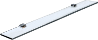 Полка Stworki Glass Shelf 100 фурнитура хром, выбеленное закаленное стекло AGC CrystalVision (3GW261TTKK000)