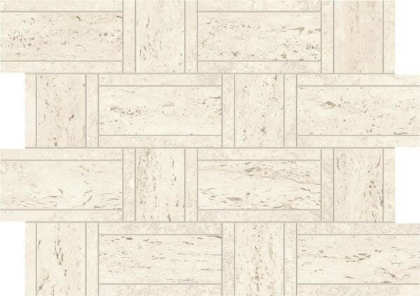Мозаика Marvel Travertine White Mosaico Basketweave (AF9M) 35x47 от Atlas Concorde (Италия)