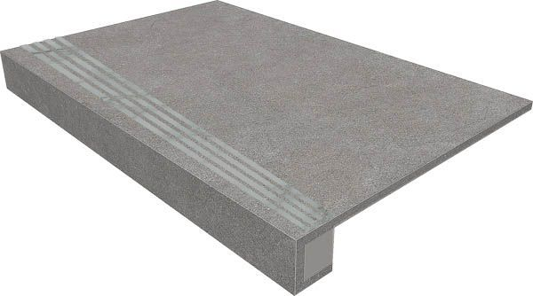 Комплект (Ступень LN02 (33x120) непол. (прямоугол. бортик) + Подступенок (14,5x120)) 33x120 от Estima (Россия)